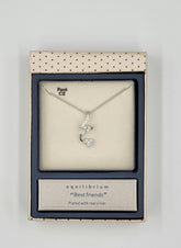 Equilibrium Best Friends Swirl Sentiment Necklace